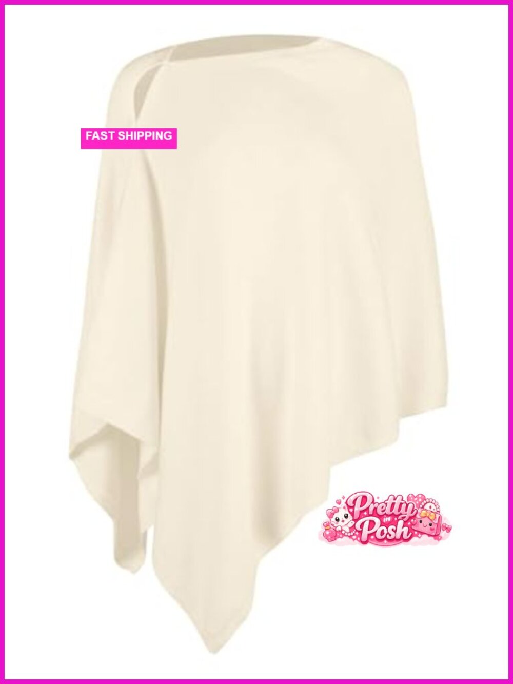 Lightweight Knit Shawl Wrap Poncho with Buttons Versatile Cape Cardigan